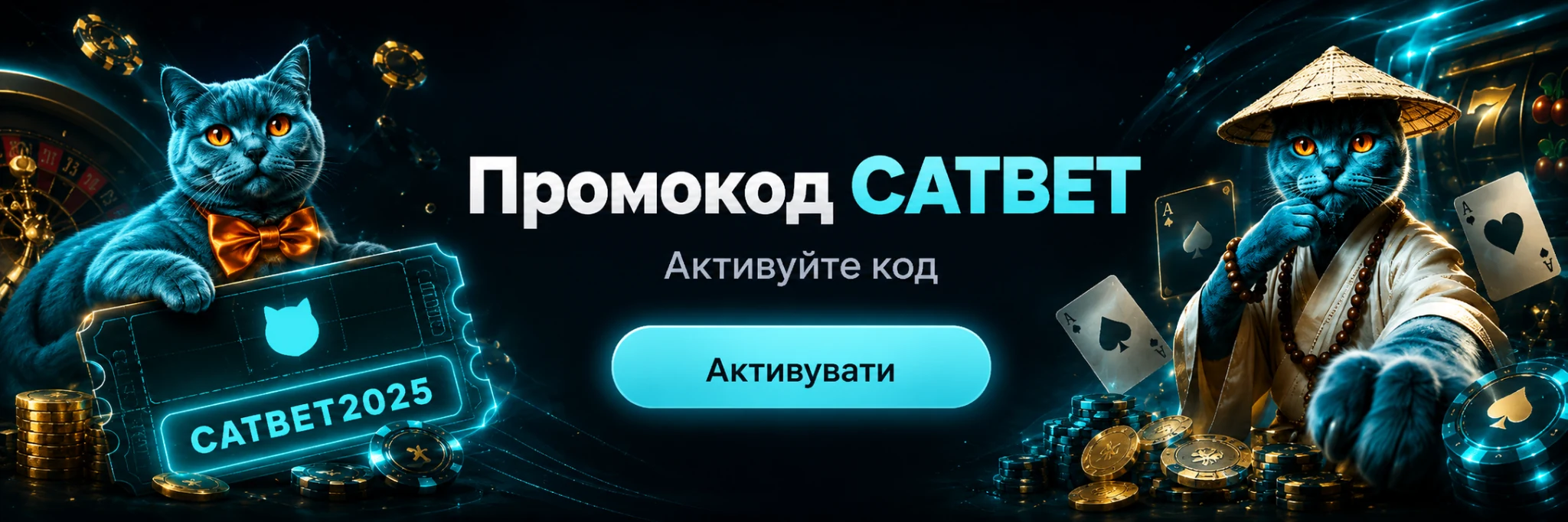 Промокод CATBET для акцій